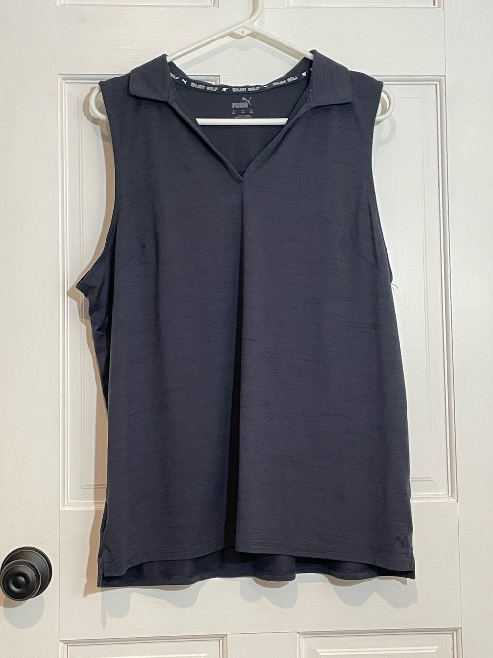 Puma CLOUDSPUN Sleeveless Golf Polo Women’s XXL Gray Performance Tank Top